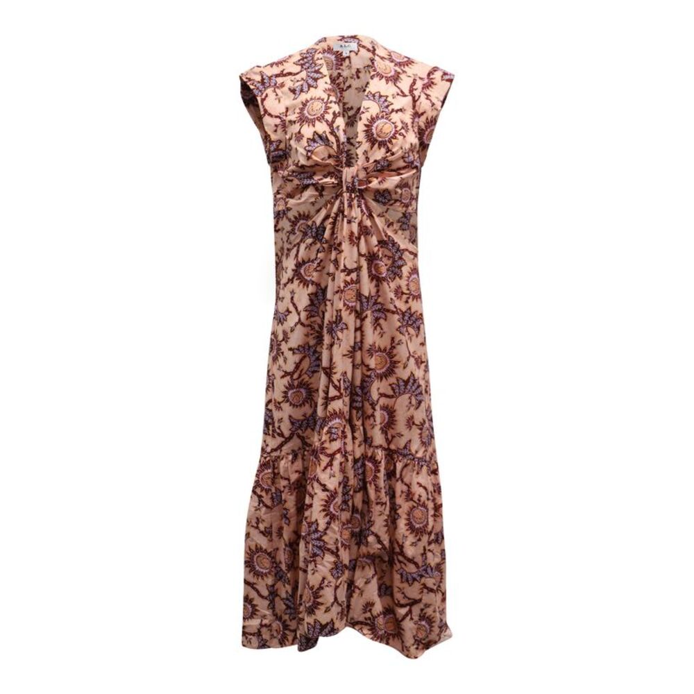 ALC Alexandria Cut Out Maxi Dress in Pink Cotton